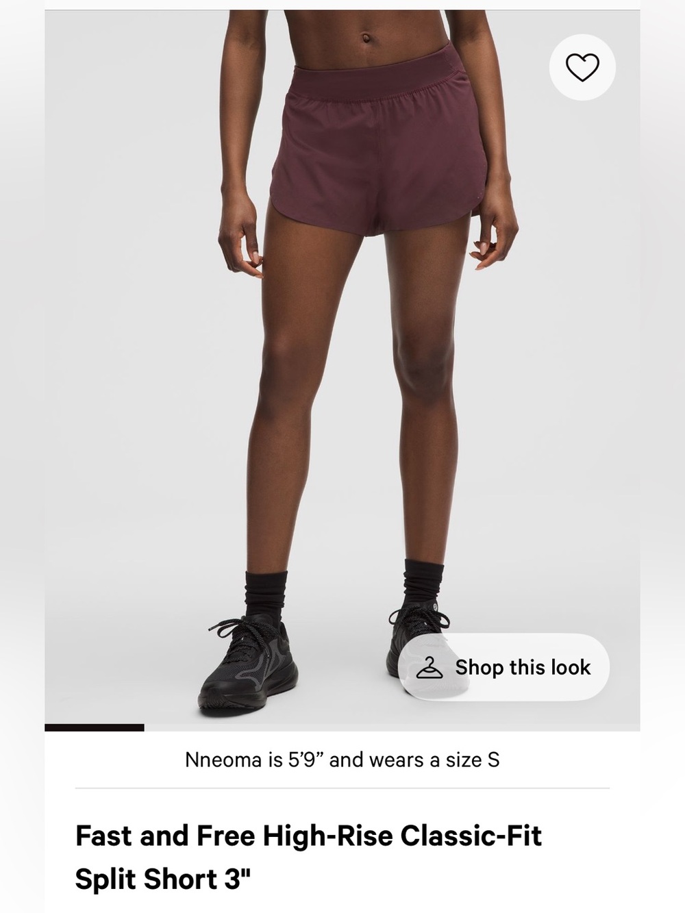 Fast and free high rise lululemon shorts 3’